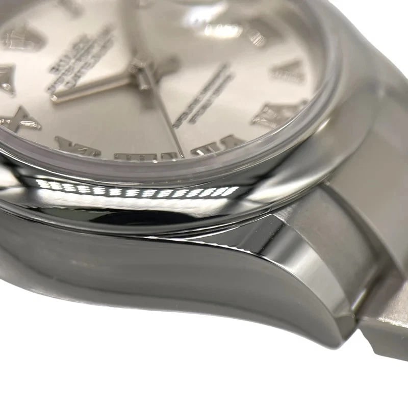 ROLEX DATEJUST SILVER WATCH - 6