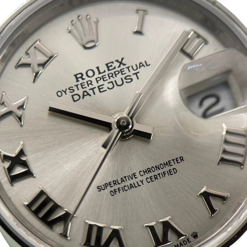 ROLEX DATEJUST SILVER WATCH - 8