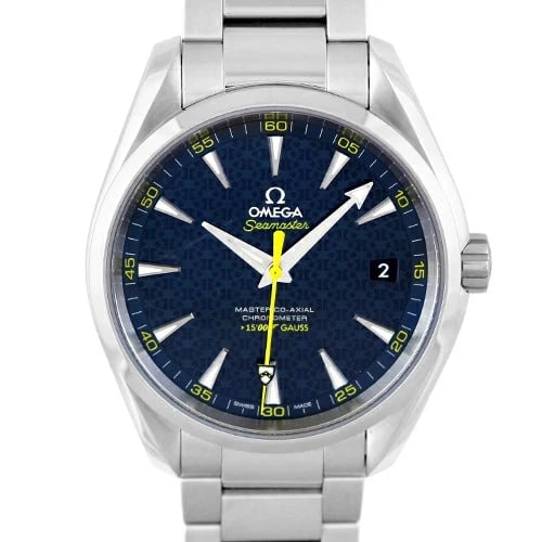 OMEGA SEAMASTER AQUA TERRA WATCH: OMEGA Seamaster Aqua Terra Watch Brand: Omega Type: Wrist watch Material: SS Color: Dial Color Blue Size: [ Case size ] 41.5mm Accessories: None Accessories Notice: When purchasing pre-owned