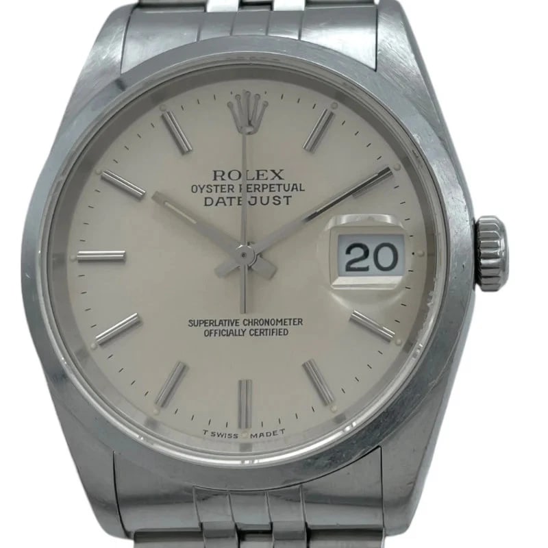 ROLEX DATEJUST SILVER WATCH (1 of 3)