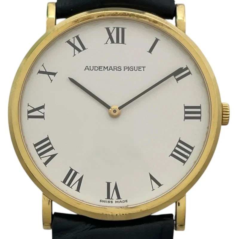 AUDEMARS PIGUET WATCH WHITE K18YG WATCH: Audemars Piguet Watch White K18YG Watch Brand: AUDEMARS PIGUET Type: Wrist watch Material: K18YG Color: Dial Color White Size: [ Case size ] 31.5mm / Case shape: Round face / Case thickness: