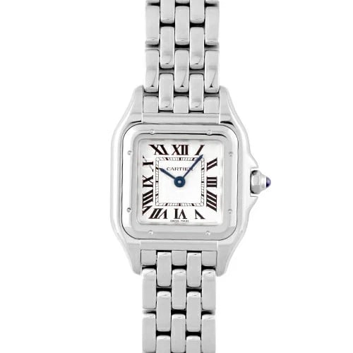 CARTIER PANTHÈRE WATCH: CARTIER Panthère Watch Brand: Cartier Type: Wrist watch Material: SS Color: Dial Color Silver Size: [ Case size ] 30mm x 23mm Accessories: None Accessories Notice: When purchasing pre-owned