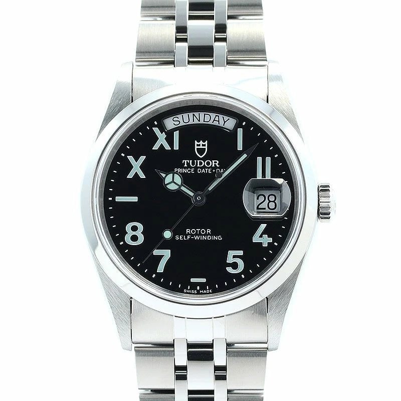 TUDOR PRINCE WATCH: Tudor Prince Watch Brand: TUDOR Type: Wrist watch Material: Stainless Steel Color: Dial Color Black Size: [ Case size ] 36mm [ Arm circumference size ] 19cm Accessories: None Accessories N