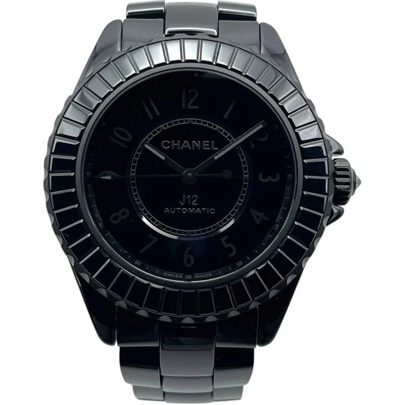 CHANEL J12 ÉDITION NOIRE BLACK CERAMIC WATCH: Chanel J12 Édition Noire Black Ceramic Watch Brand: CHANEL Type: Wrist watch Material: ceramic Color: Dial Color Black Size: [ Case size ] 38mm / Case shape: Round face / Case thickness: