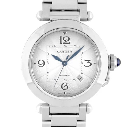 CARTIER PASHA WATCH: CARTIER Pasha Watch Brand: Cartier Type: Wrist watch Material: SS Color: Dial Color Silver Size: [ Case size ] 41mm Accessories: None Accessories Notice: When purchasing pre-owned goods,
