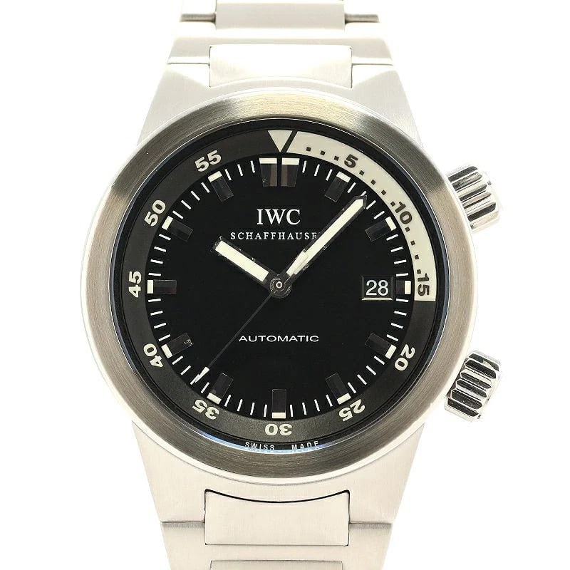 IWC AQUATIMER WATCH: IWC Aquatimer Watch Brand: IWC Type: Wrist watch Material: Stainless Steel Color: Dial Color Black Size: [ Case size ] 42mm [ Arm circumference size ] 18cm Accessories: None Accessories No