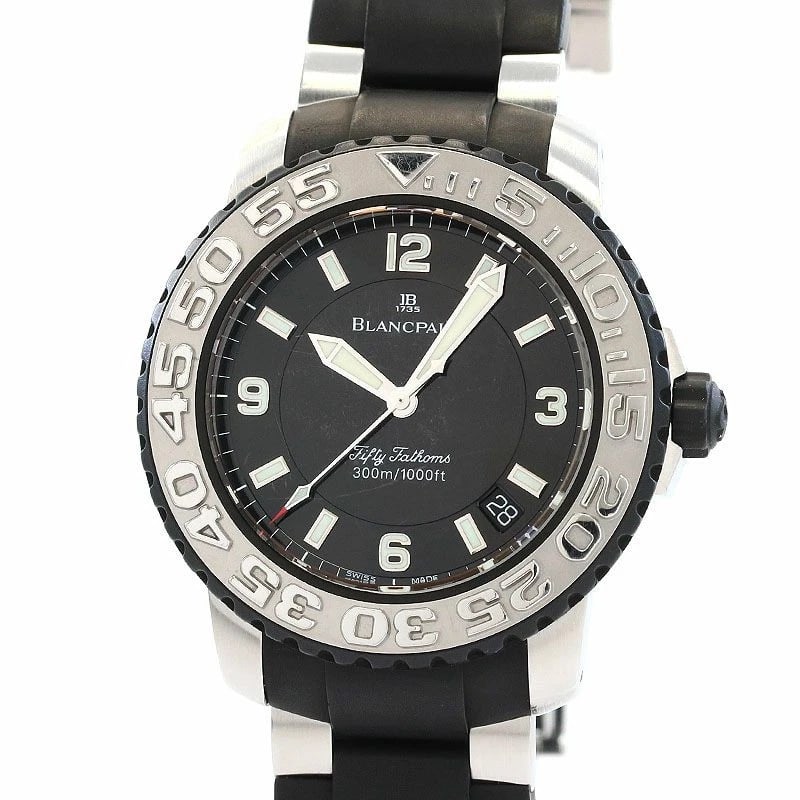 BLANCPAIN CONCEPT COLLECTION WATCH: Blancpain Concept Collection Watch Brand: BLANCPAIN Type: Wrist watch Material: Case Material Stainless Steel/Rubber Band Material SS/Rubber Color: Dial Color Black Size: [ Case size ] 40mm [