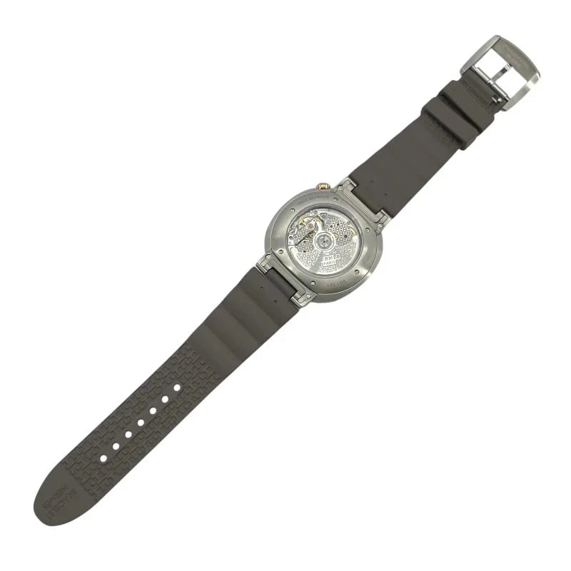 HERMES SILVER K18PG/SS WATCH - 2