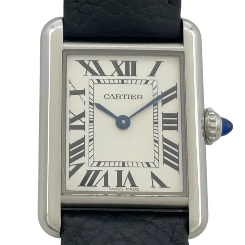 CARTIER TANK MUST IVORY WATCH: Cartier Tank Must Ivory Watch Brand: CARTIER Type: Wrist watch Material: SS Color: Dial Color Ivory Size: [ Case size ] / Case shape: Square face / Case width: 22mm / Case height: 29mm / Case