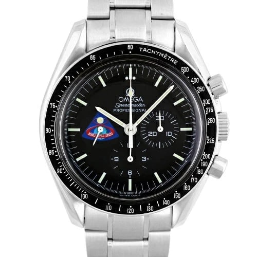 OMEGA SPEEDMASTER MISSIONS APOLLO WATCH: OMEGA Speedmaster Missions Apollo Watch Brand: Omega Type: Wrist watch Material: SS Color: Dial Color Black Size: [ Case size ] 42mm Accessories: None Accessories Notice: When purchasing