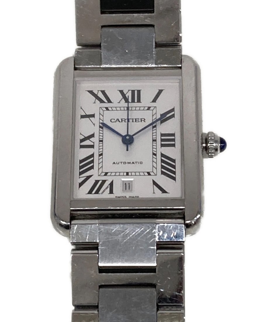 CARTIER TANK SOLO WATCH: Cartier Tank Solo Watch Brand: Cartier Type: Wrist watch Material: none Color: Dial Color Silver (Color) Size: [ Minimum Wrist Size] 20.5cm [ Max Wrist Size ] 20.5cm Dial size 3.08cm × 4.05cm