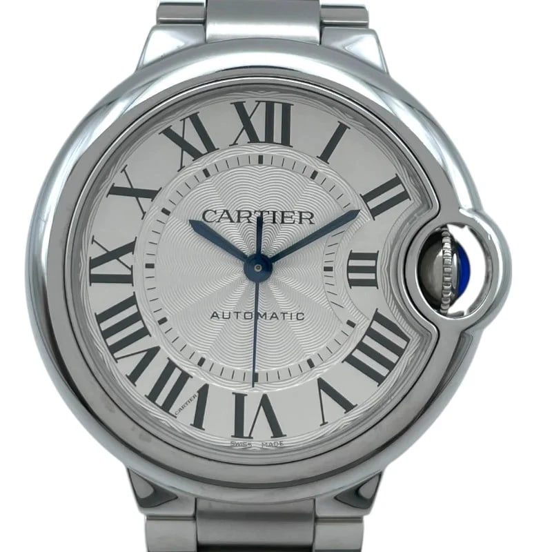 CARTIER BALLON BLEU SILVER WATCH: Cartier Ballon Bleu Silver Watch Brand: CARTIER Type: Wrist watch Material: SS Color: Dial Color Silver Size: [ Case size ] 32.5 / Case shape: Round face / Case thickness: 9.5mm [ Arm