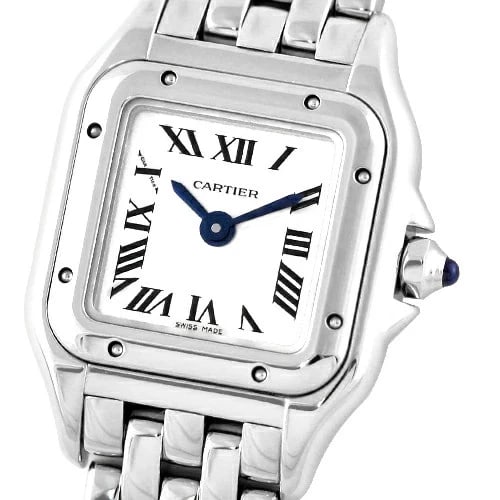 CARTIER PANTHÈRE WATCH: CARTIER Panthère Watch Brand: Cartier Type: Wrist watch Material: SS Color: Dial Color Silver Size: [ Case size ] 25mm x 19mm Accessories: None Accessories Notice: When purchasing pre-owned
