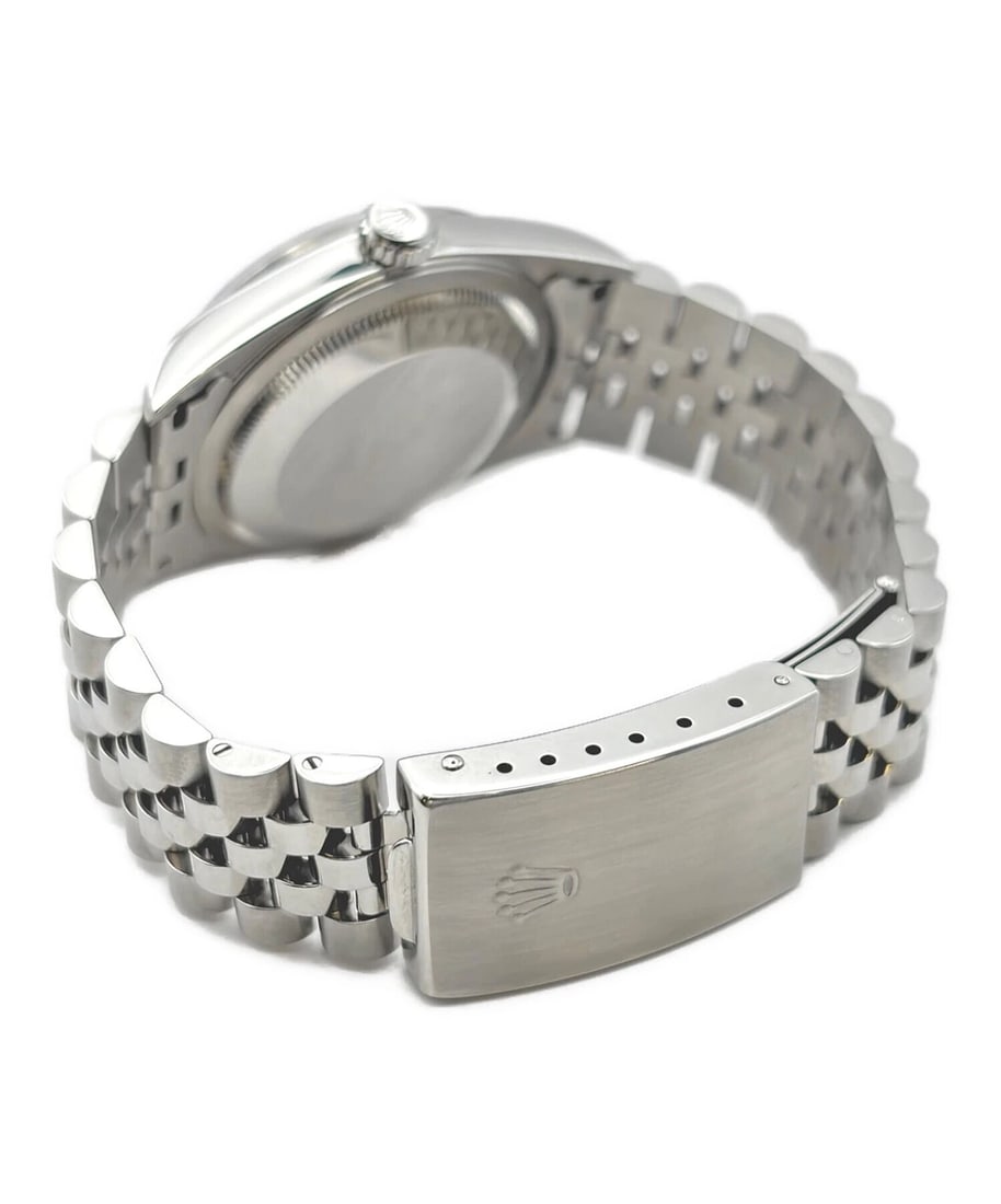 ROLEX DATEJUST SILVER DIAL WATCH - 3