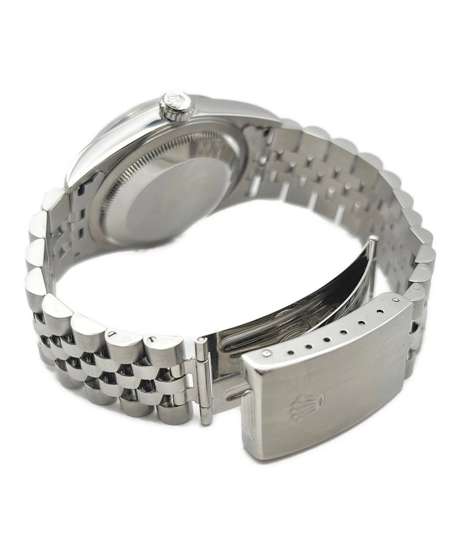 ROLEX DATEJUST SILVER DIAL WATCH - 4