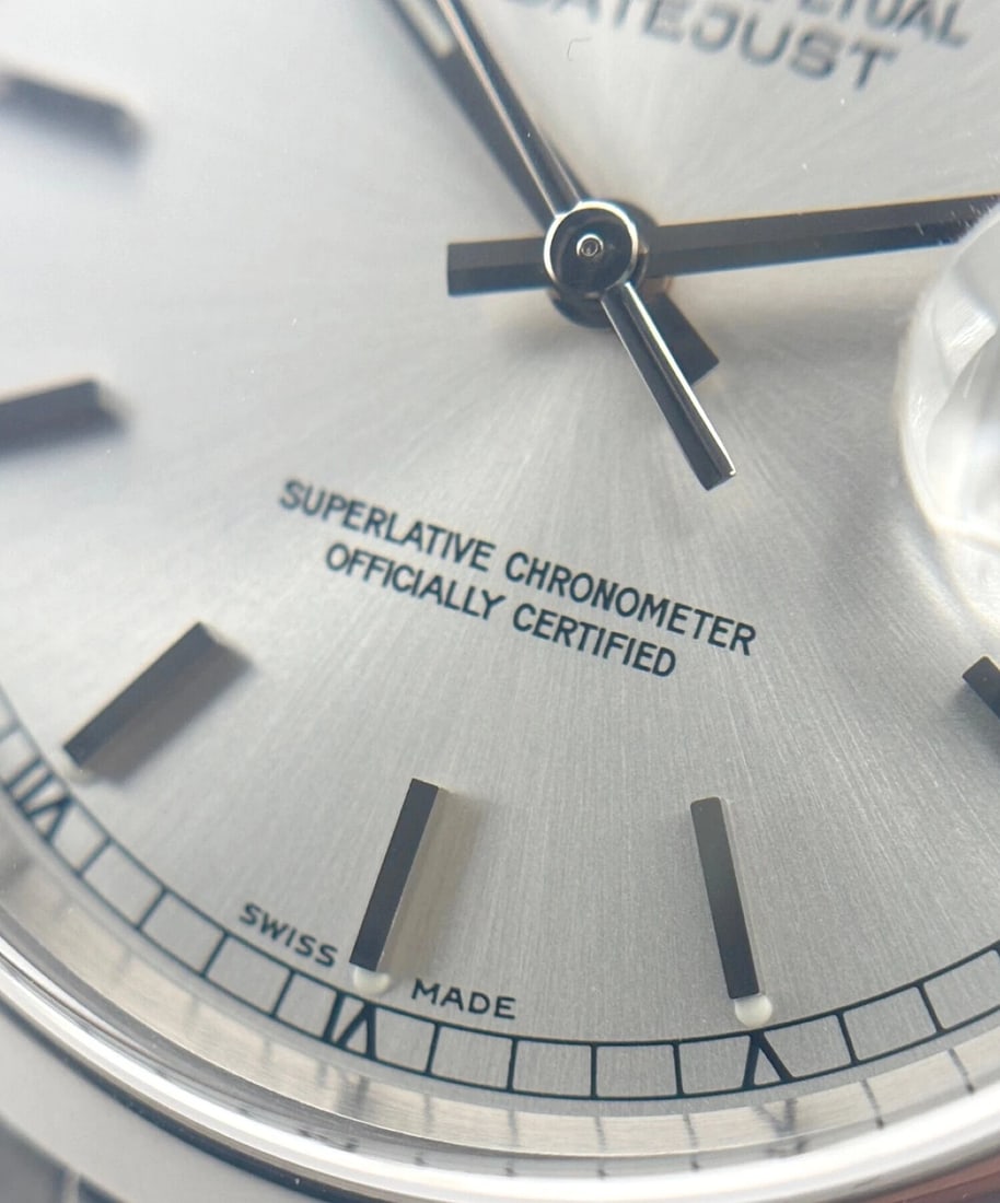 ROLEX DATEJUST SILVER DIAL WATCH - 7