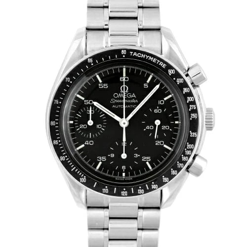 OMEGA SPEEDMASTER WATCH: OMEGA Speedmaster Watch Brand: Omega Type: Wrist watch Material: SS Color: Dial Color Black Size: [ Case size ] 39mm Accessories: None Accessories Notice: When purchasing pre-owned goods,