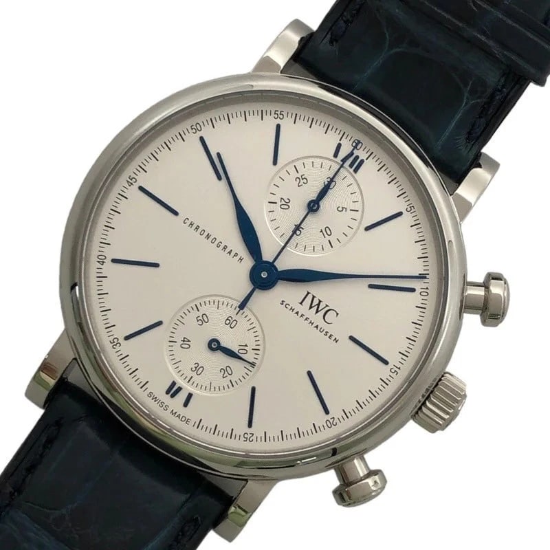 IWC PORTOFINO CHRONOGRAPH WATCH: IWC Portofino Chronograph Watch Brand: IWC Type: Wrist watch Material: SS Color: Dial Color Silver Size: [ Case size ] 39mm / Case shape: Round face / Case width: 39mm / Case height: 39mm /