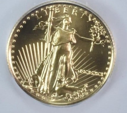 1991 $10 AMERICAN GOLD EAGLE: 1991 $10 American Gold Eagle Brand/Mint: None Year: 1991 Denomination: $10 Country of Origin: United States Accessories: None Accessories Notice: When purchasing pre-owned goods, please refer