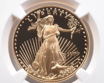 1999-W $25 AMERICAN GOLD EAGLE MERCANTI: 1999-W $25 American Gold Eagle Mercanti Brand/Mint: None Year: 1999 Denomination: $25 Country of Origin: United States Accessories: None Accessories Notice: When purchasing pre-owned goods,