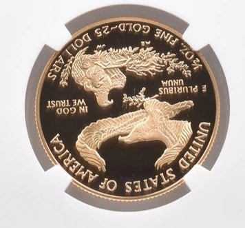 1996-W $25 AMERICAN GOLD EAGLE MERCANTI: 1996-W $25 American Gold Eagle Mercanti Brand/Mint: None Year: 1996 Denomination: $25 Country of Origin: United States Accessories: None Accessories Notice: When purchasing pre-owned goods, please