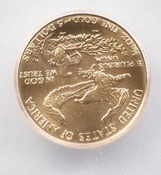 1987 $5 AMERICAN GOLD EAGLE - 2