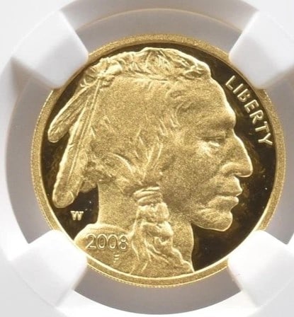 2008-W $10 AMERICAN GOLD BUFFALO GOLD: 2008-W $10 American Gold Buffalo Gold Brand/Mint: None Year: 2008 Denomination: $10 Country of Origin: United States Accessories: None Accessories Notice: When purchasing pre-owned goods,