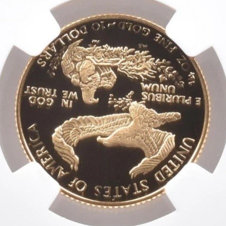 1991-P $10 AMERICAN GOLD EAGLE: 1991-P $10 American Gold Eagle Brand/Mint: None Year: 1991 Denomination: $10 Country of Origin: United States Accessories: None Accessories Notice: When purchasing pre-owned goods, please