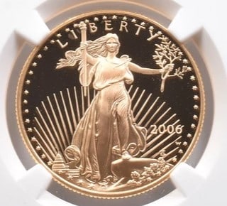 2006-W $25 AMERICAN GOLD EAGLE: 2006-W $25 American Gold Eagle Brand/Mint: None Year: 2006 Denomination: $25 Country of Origin: United States Accessories: None Accessories Notice: When purchasing pre-owned goods, please