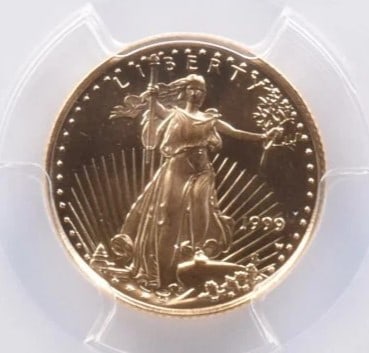 MS69 1999-W $5 AMERICAN GOLD EAGLE (1 of 2)