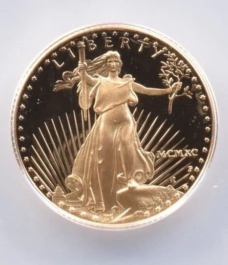 1990-P $10 AMERICAN GOLD EAGLE (1 of 2)
