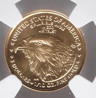 2021 $5 AMERICAN GOLD EAGLE - 2