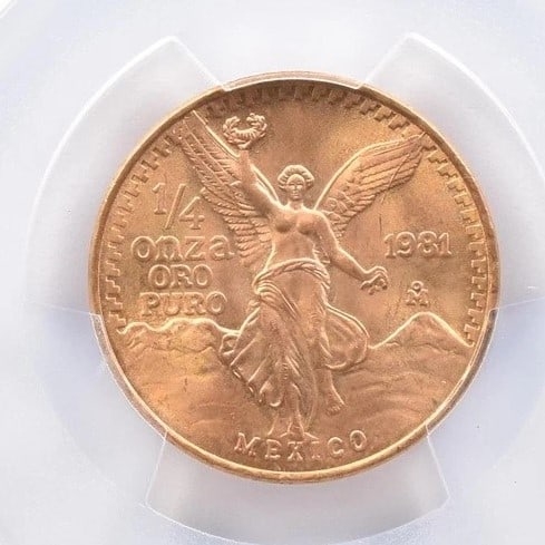 1981 MO MEXICO GOLD LIBERTAD: 1981 Mo Mexico Gold Libertad Brand/Mint: None Year: 1981 Denomination: Not Specified Country of Origin: Mexico Accessories: None Accessories Notice: When purchasing pre-owned goods, please