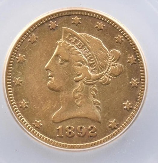 1892-CC $10 LIBERTY HEAD GOLD EAGLE: 1892-CC $10 Liberty Head Gold Eagle Brand/Mint: None Year: 1892 Denomination: $10 Country of Origin: United States Accessories: None Accessories Notice: When purchasing pre-owned goods, please