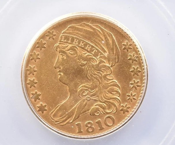 1810 $5 CLASSIC HEAD GOLD HALF EAGLE (1 of 2)