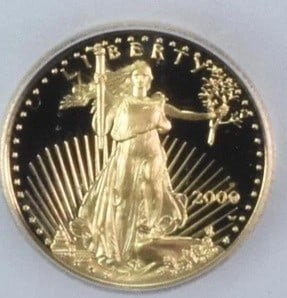 2000-W $5 AMERICAN GOLD EAGLE: 2000-W $5 American Gold Eagle Brand/Mint: None Year: 2000 Denomination: $5 Country of Origin: United States Accessories: None Accessories Notice: When purchasing pre-owned goods, please refer