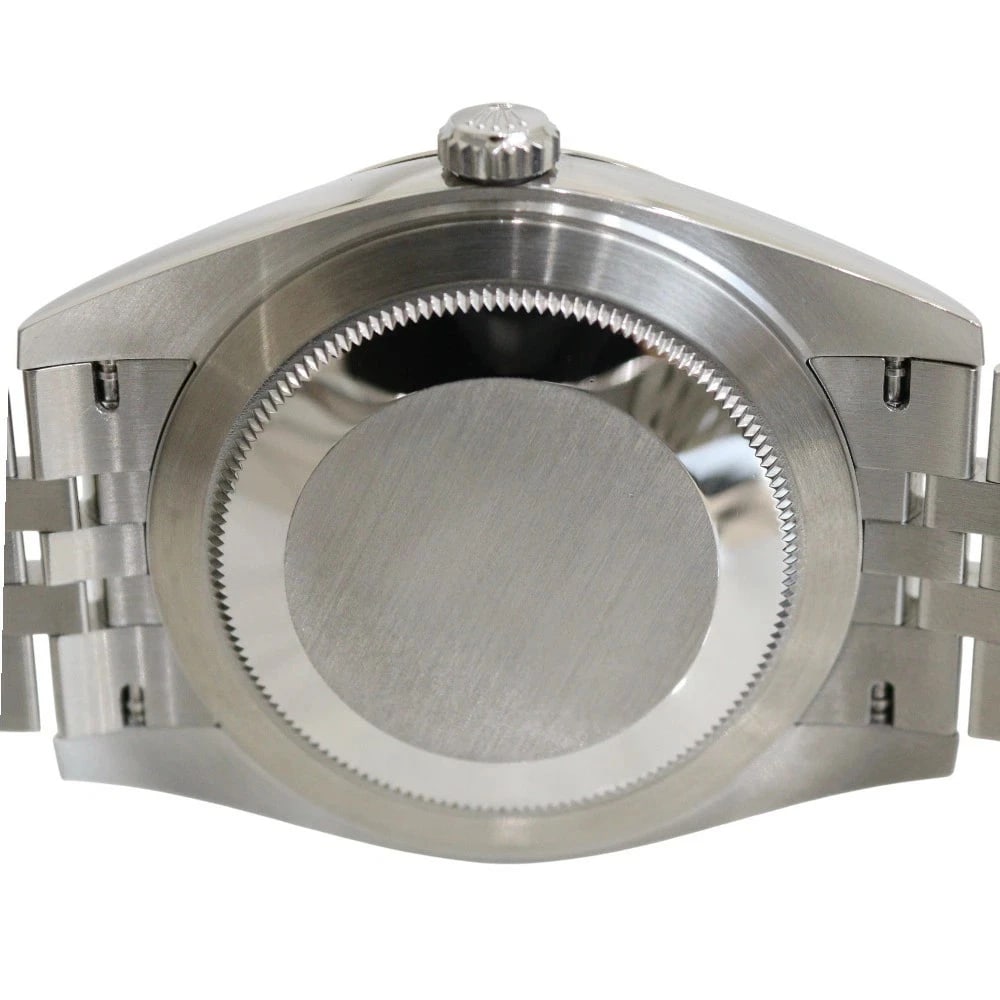 ROLEX DATEJUST BLACK WATCH - 4