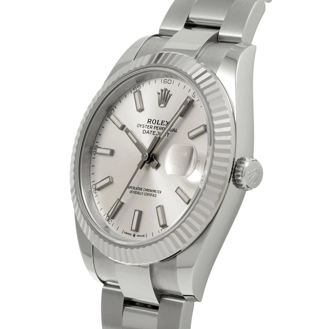 ROLEX DATEJUST SILVER WATCH - 2