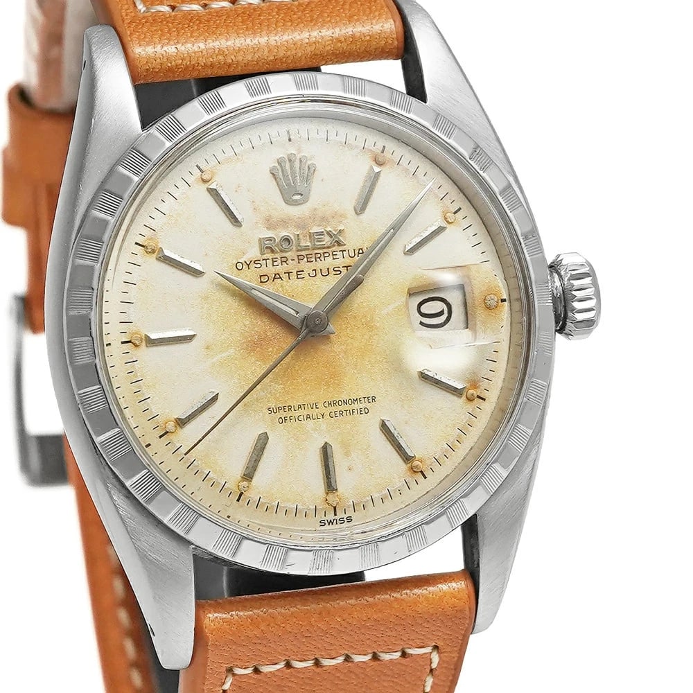 ROLEX DATEJUST IVORY WATCH - 3