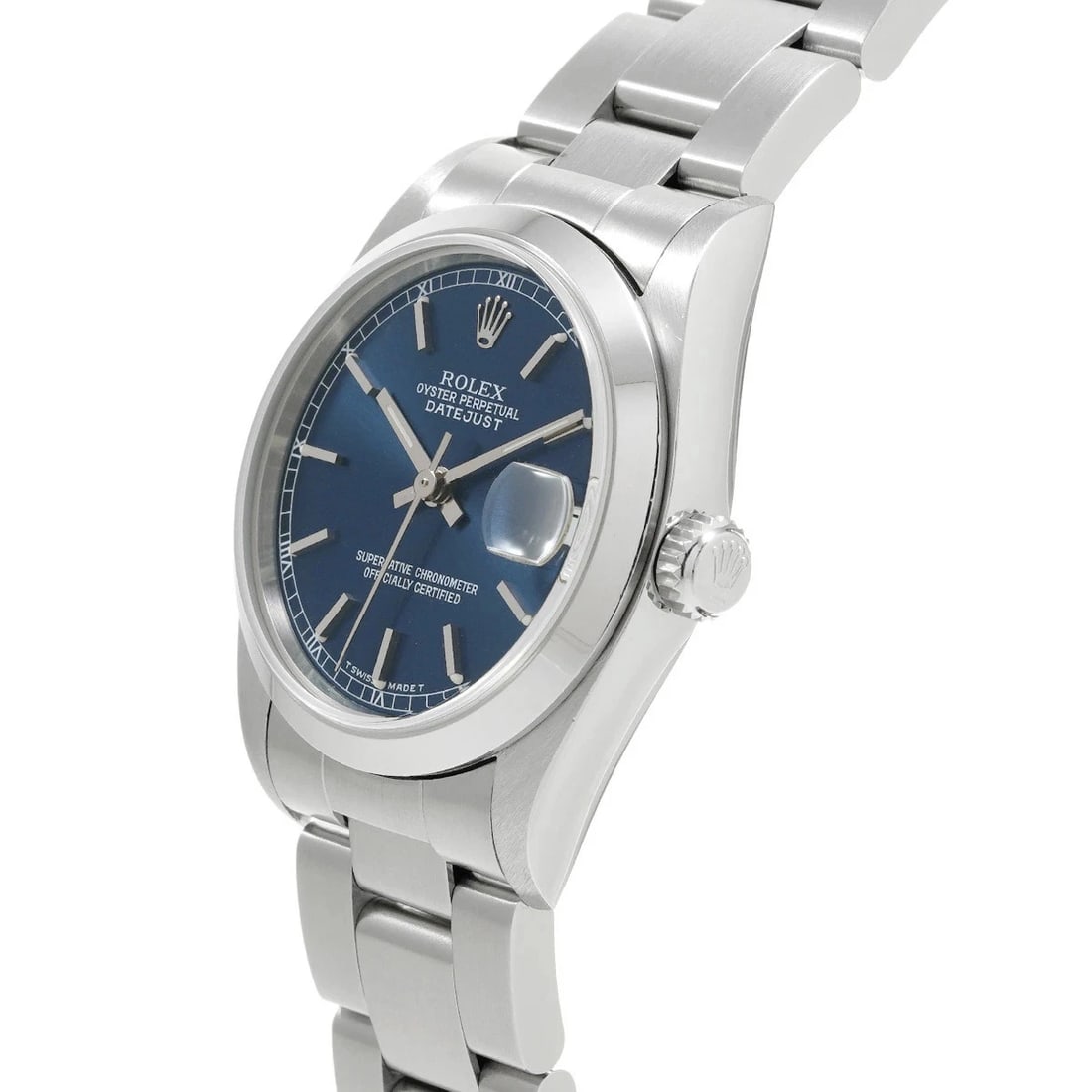 ROLEX DATEJUST BLUE WATCH - 2