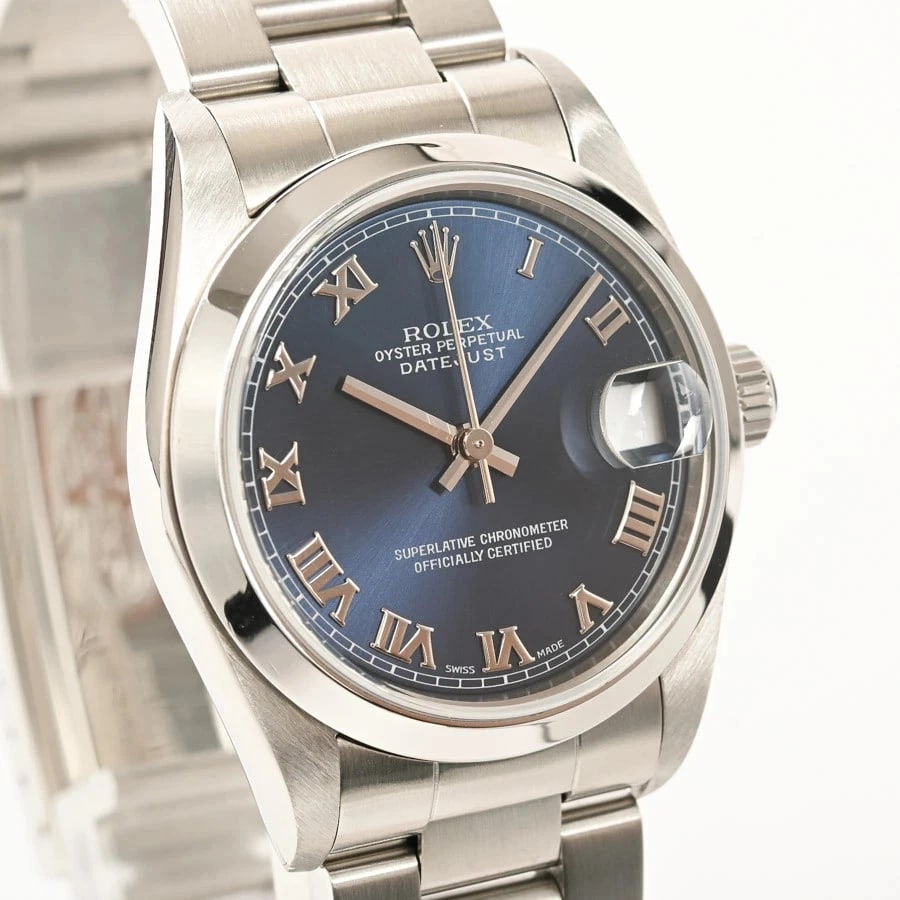 ROLEX DATEJUST BLUE WATCH - 2