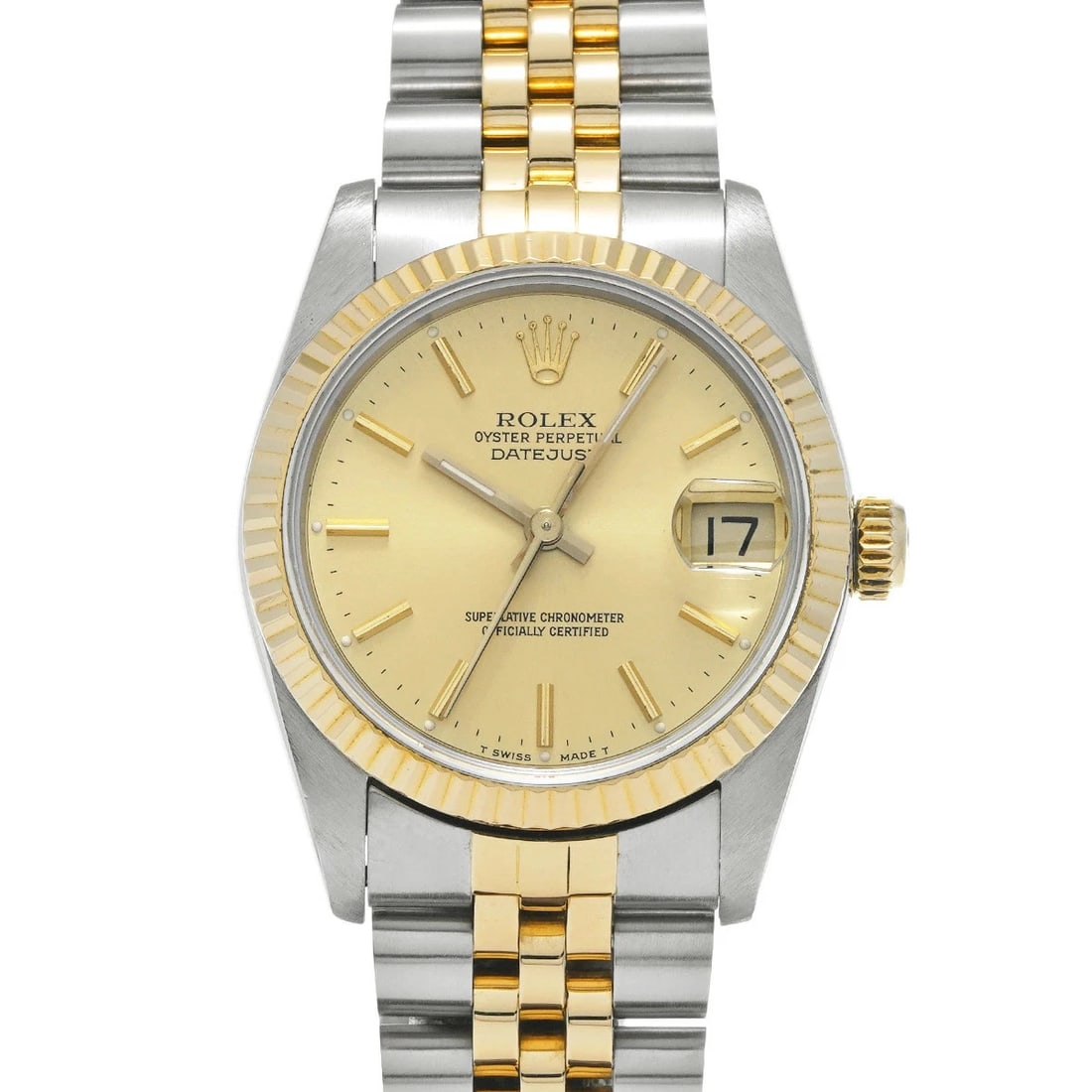 ROLEX DATEJUST WATCH: ROLEX Datejust Watch Brand: ROLEX Type: N/A Material: Band Material Stainless, Case Material Sapphire Crystal Color: Band Color N/A Size: Band Size none, Case Size 31×31mm Accessories: None