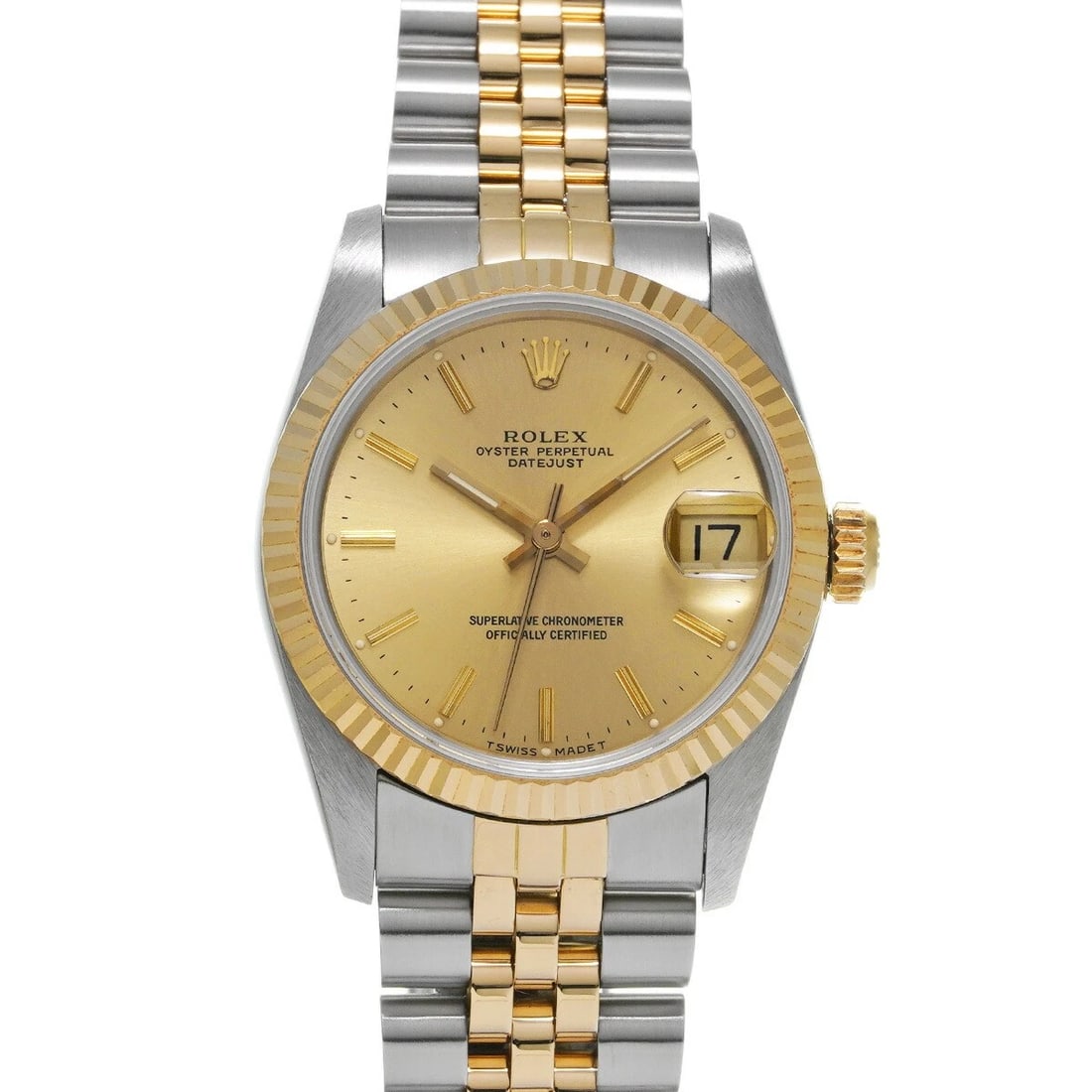 ROLEX DATEJUST WATCH: ROLEX Datejust Watch Brand: ROLEX Type: Wristwatch Material: Band Material Stainless, Case Material Sapphire Crystal Color: Band Color NA Size: Band Size 18.5cm, Case Size 31×31mm 