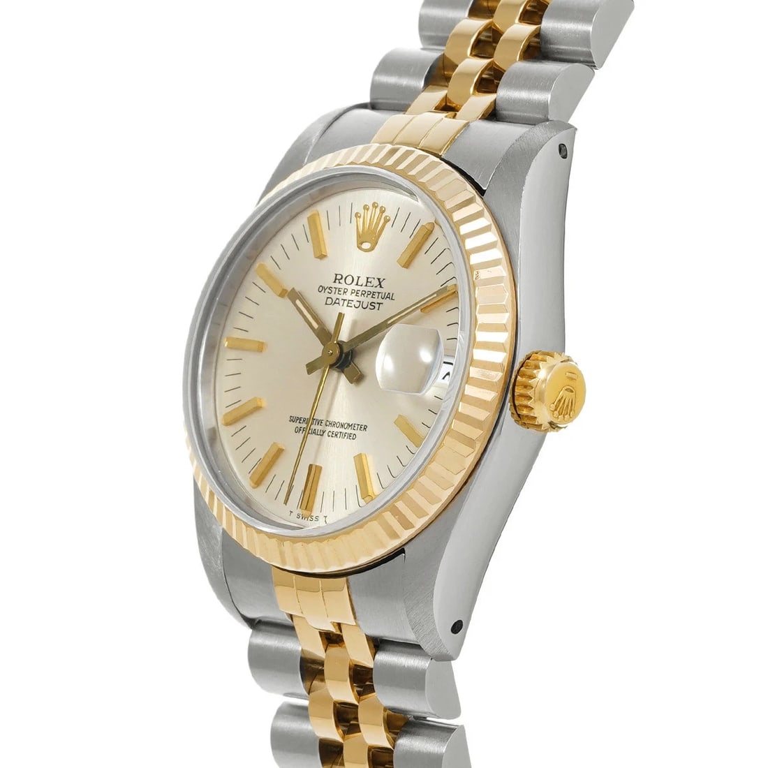 ROLEX DATEJUST SILVER WATCH - 2