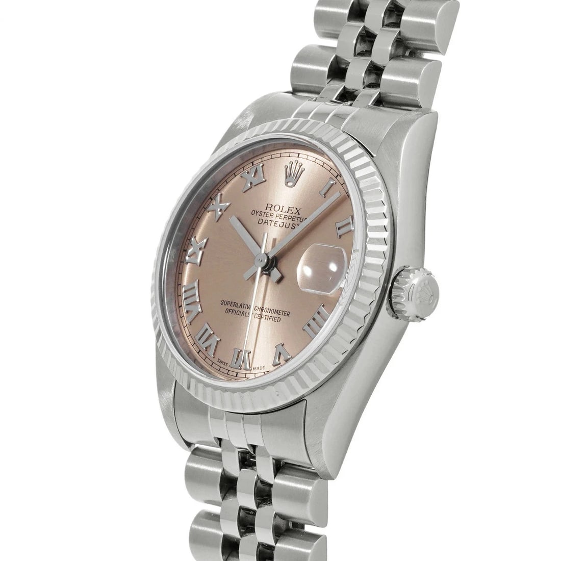 ROLEX DATEJUST PINK WATCH - 2