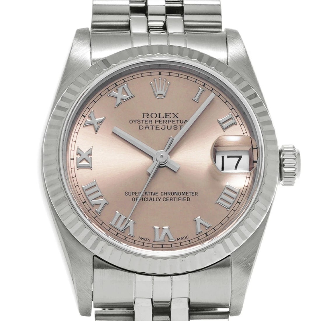 ROLEX DATEJUST PINK WATCH - 4
