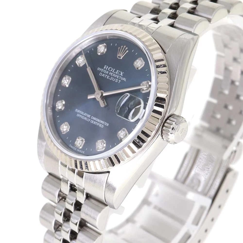 ROLEX DATEJUST BLUE WATCH - 2