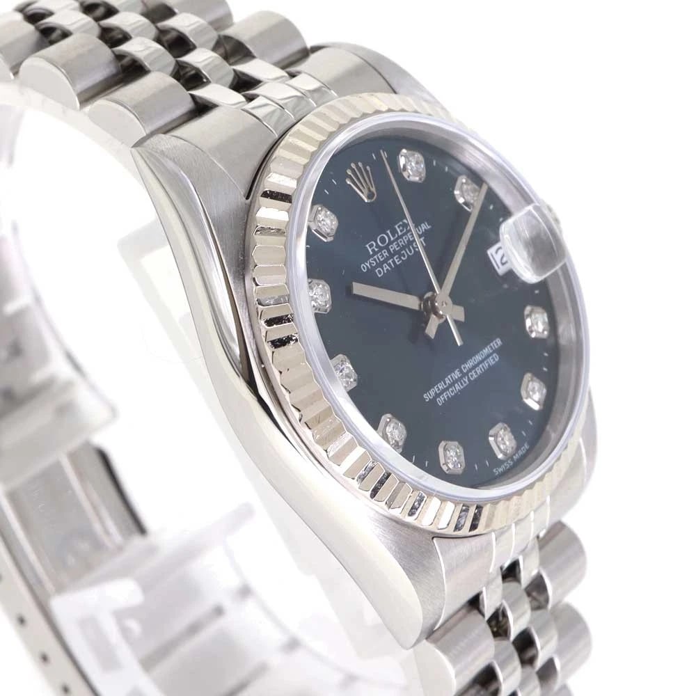 ROLEX DATEJUST BLUE WATCH - 3