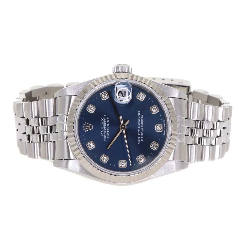 ROLEX DATEJUST BLUE WATCH - 6