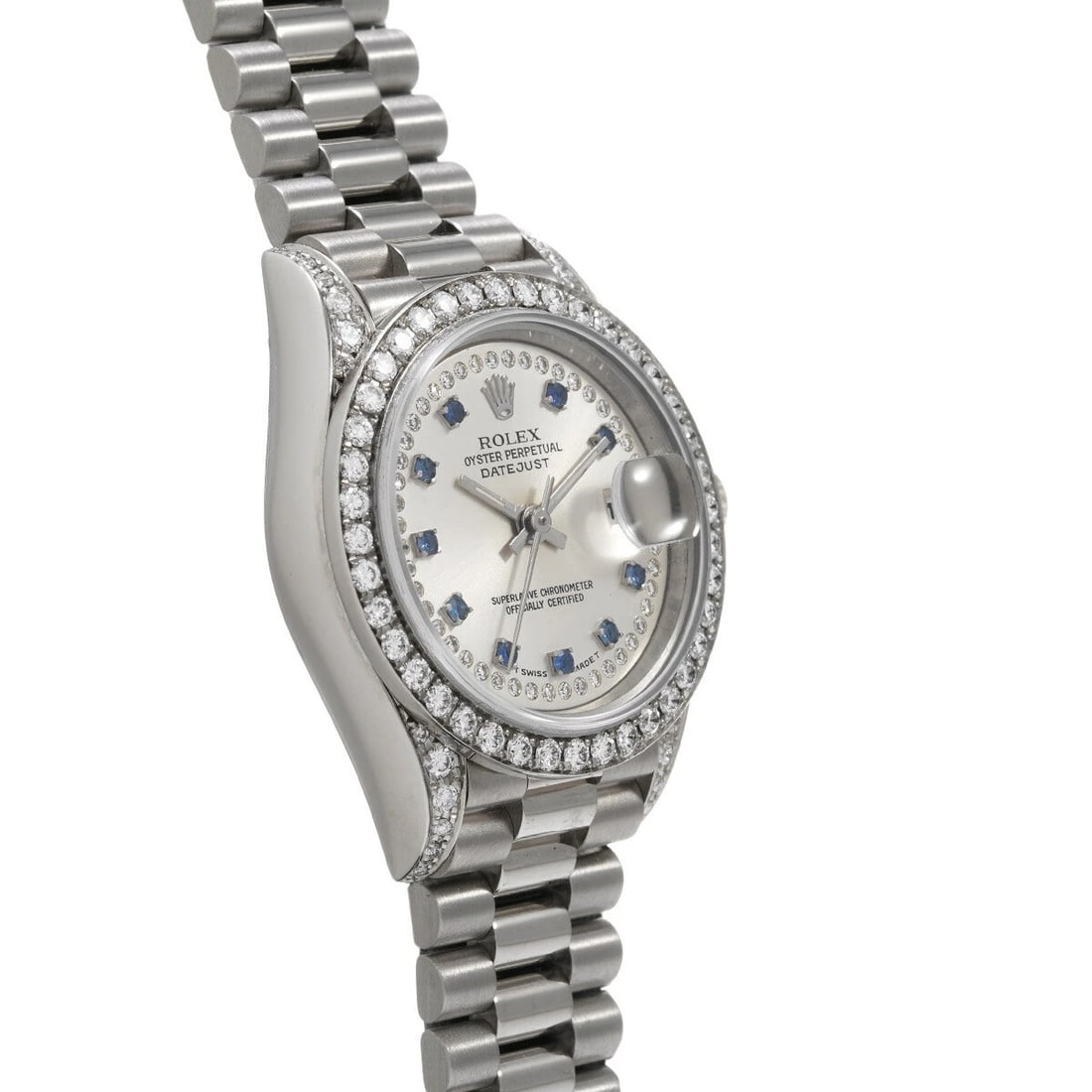 ROLEX DATEJUST SILVER WATCH - 3